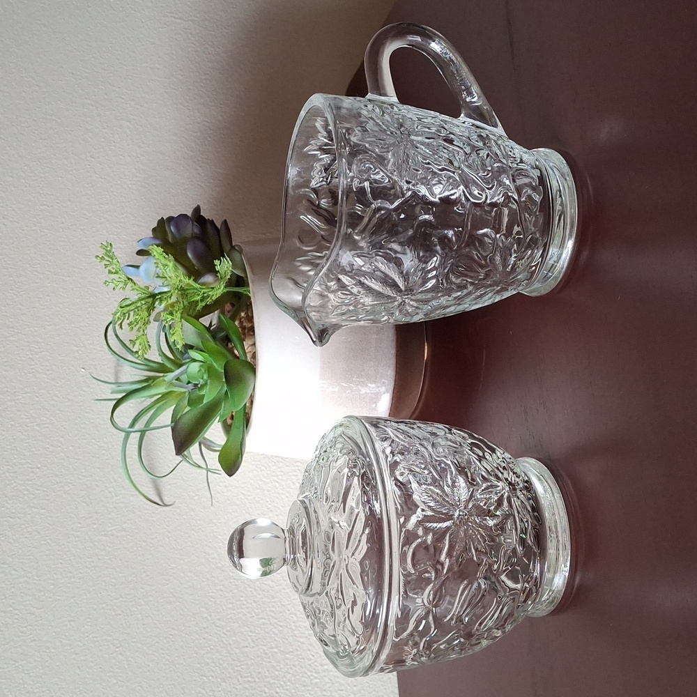 Princess House Fantasia Cream and Sugar Set
